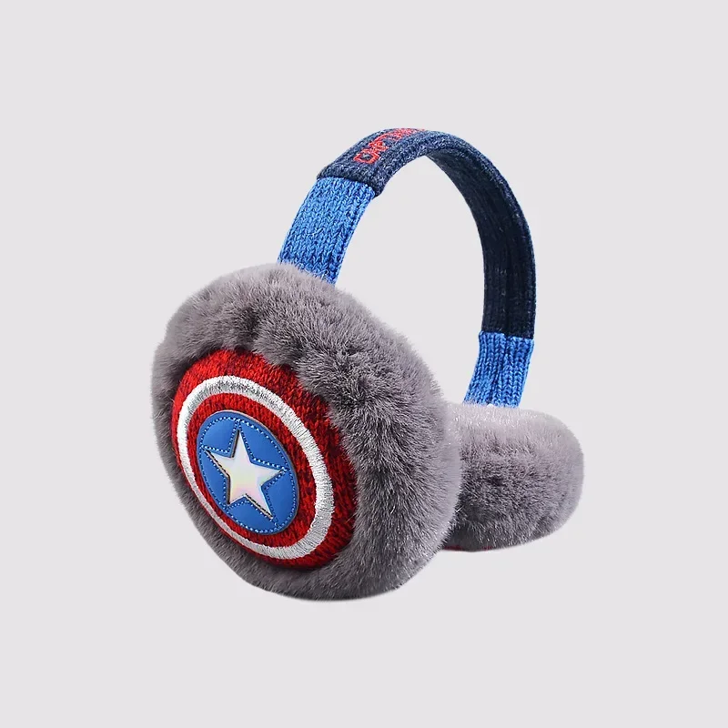 Marvel Movie Avengers Iron Man Spider-Man Captain America Creative Earmuff Cartoon Winter Warm Outdoor Anti-freeze Earmuffs