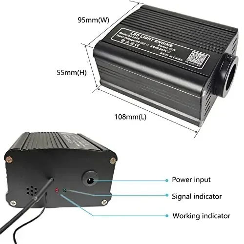 2025Kingshowstar 12W /16W /50w RGBW Optical Fiber Star Ceiling Light Romantic starlight headliner kit for Car Roof Home Used