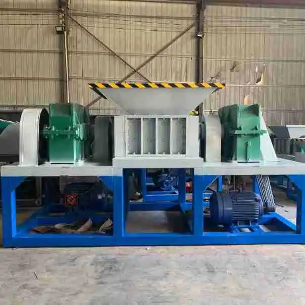 Large Garbage Disposal System Biaxial Shear Crusher Scrap Steel Metal Car Shell Shredder