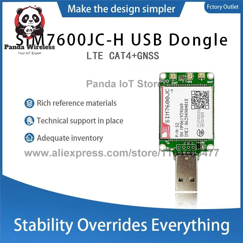 SIMcom SIM7600JC-H LTE CAT4 USB Dongle breakout kit TE-A NBIOT CATM LPWA 4G High-Speed Module for SIM7600E-H SIM7600SA-H