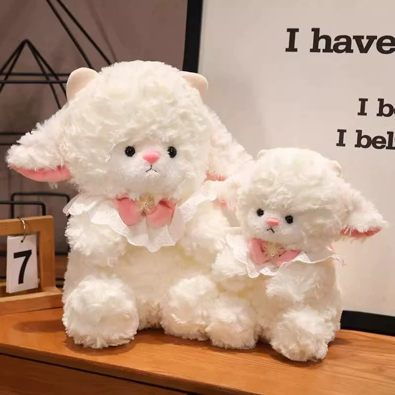 1pc32cm12.59in الأغنام baa baa ألعاب من نسيج مخملي الأميرة الأغنام دمية نردي قبعة عيد ميلاد دمية الضأن هدية عيد الحب