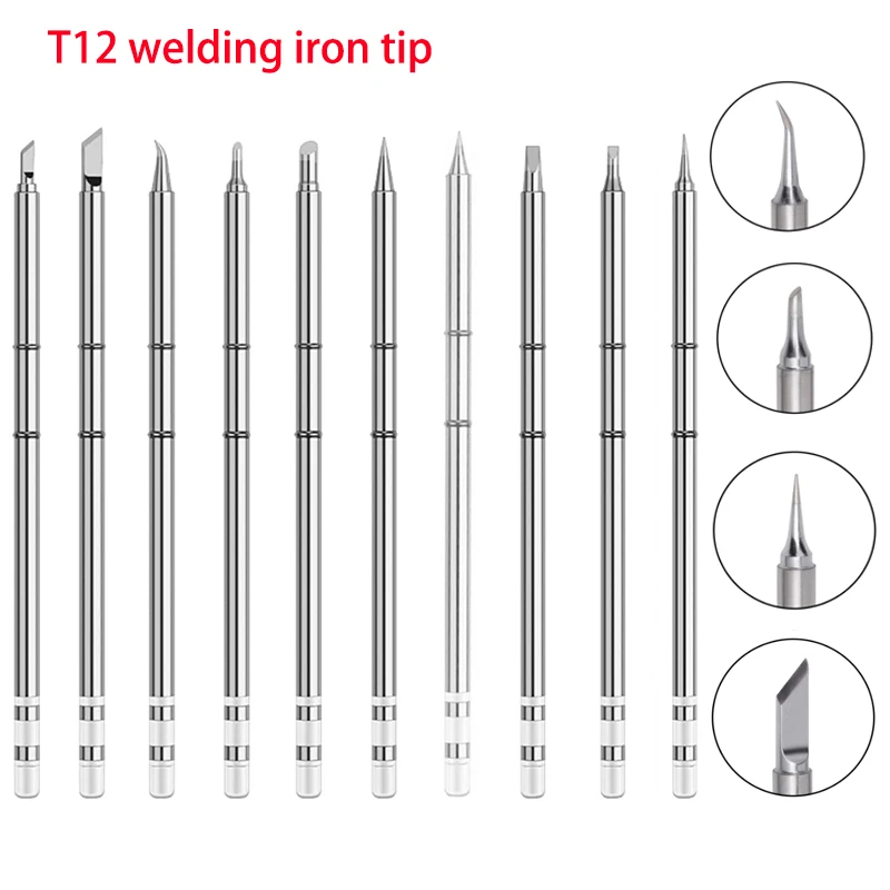 T12 سبيكة لحام كهربائي سبيكة لحام تلميح T12-C4 ILS JL02 D24 ل هاكو FX951 T12 محطة لحام عدة أداة لحام