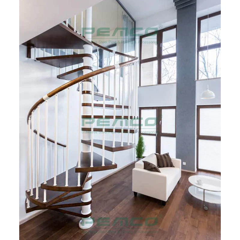 custom.Indoor Space Saving Stairs Home Used Staircase Steel Structure Rotate Staircase