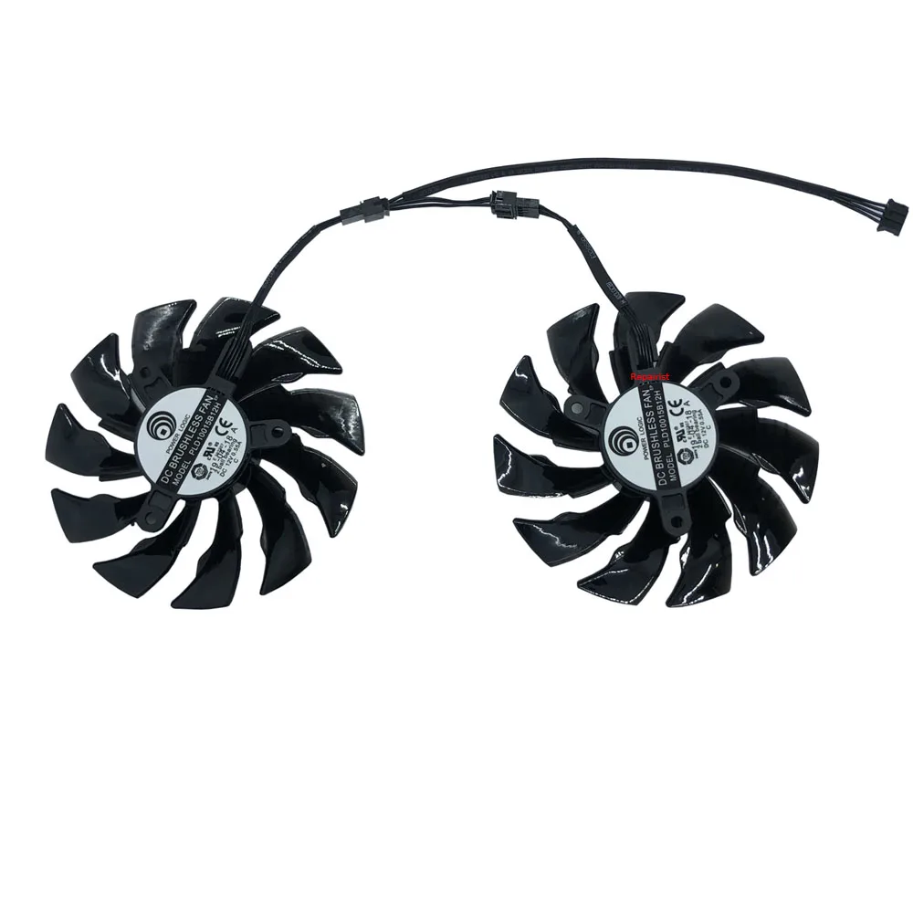 2Pcs/Set DIY 95mm PLD10015B12H,, dispositivo di raffreddamento GPU, ventola per scheda Video, per PowerColor DEVIL RX 580 8G V2, per Powercolor RX 590 8G X PLUS