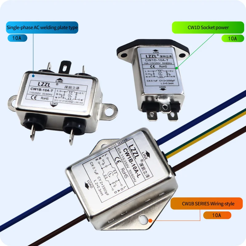 Power Filter Single-phase AC 220V CW3 CW4 L2-S/T/R Anti-interference Variable Frequency Servo