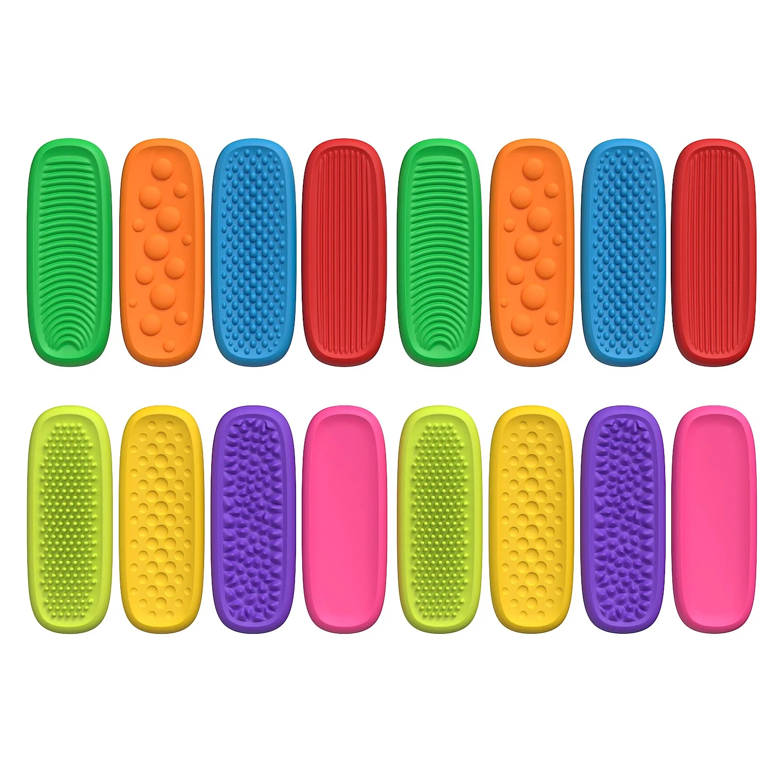 Siliconen Zintuiglijke Strip Fidget Speelgoed Kinderen Autisme Decompressie Kalmerende Fidgeting Speelgoed Volwassenen Stress Bureau Angst Relief Zintuiglijke Speelgoed