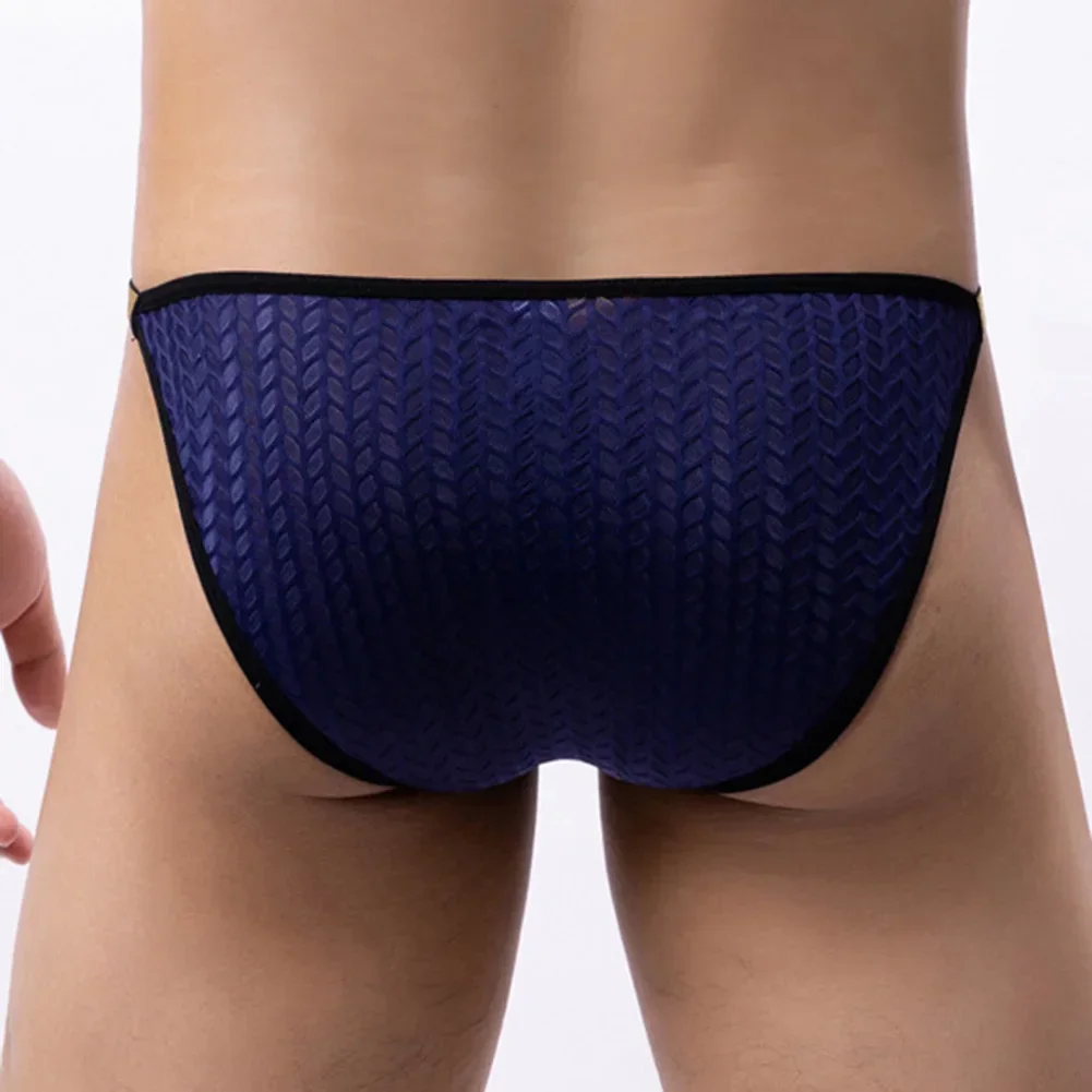 Mens Underpants Mens Underwear Briefs Daily Lingerie Low Waist Nylon Panties Regular Sexy Soft Pouch Solid Color