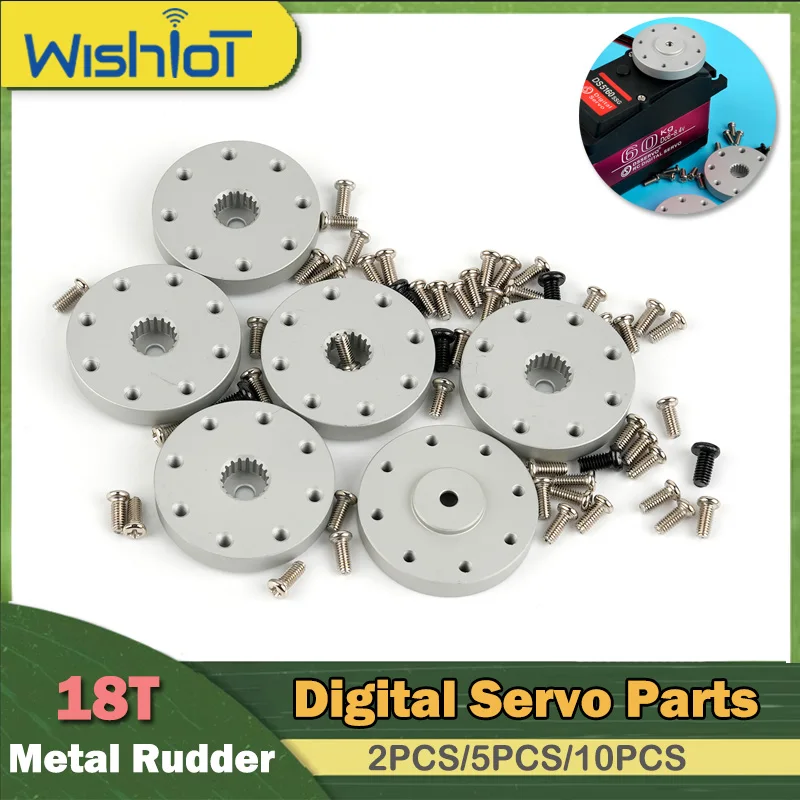 

2 шт./5 шт./10 шт. 18 т металлический круглый стандартный кронштейн для сервопривода с гайками M2,5*6 для деталей сервопривода DS5160 60 кг