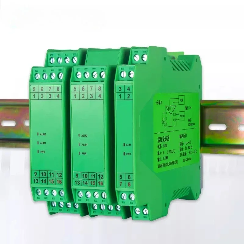 WS90602 temperature transmitter KJEST thermocouple rail type module to analog repeater