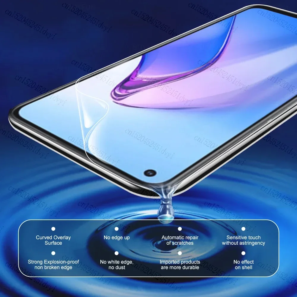 5Pcs Full Cover Hydrogel Film For OPPO A94 A12 A54 A31 A32 A33 A5 A9 2020 A53 Screen Protector For OPPO A74 A91 A92 A76 Gel Film
