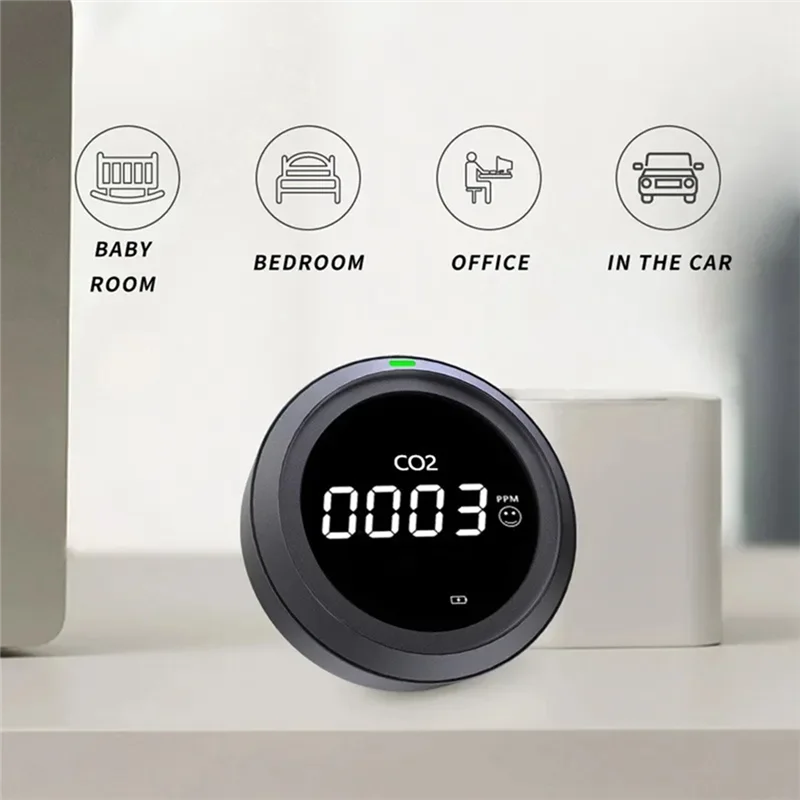 1 шт. PTH-5 мониторы углекислого газа NDIR CO2 датчик черный пластик с датчиком температуры и влажности
