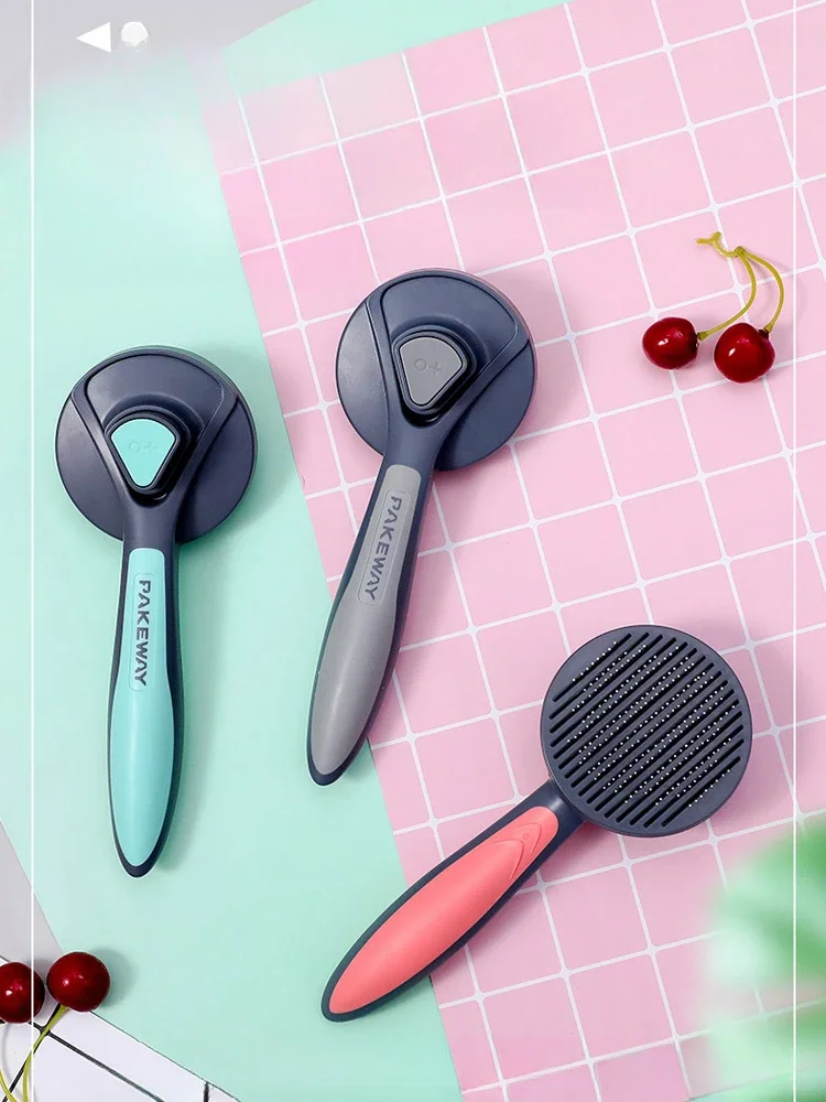 

расческа для кошек Cat Comb Float Hair Cleaning Cat Cleaner Cat Hair Brush Short Hair Pet Comb