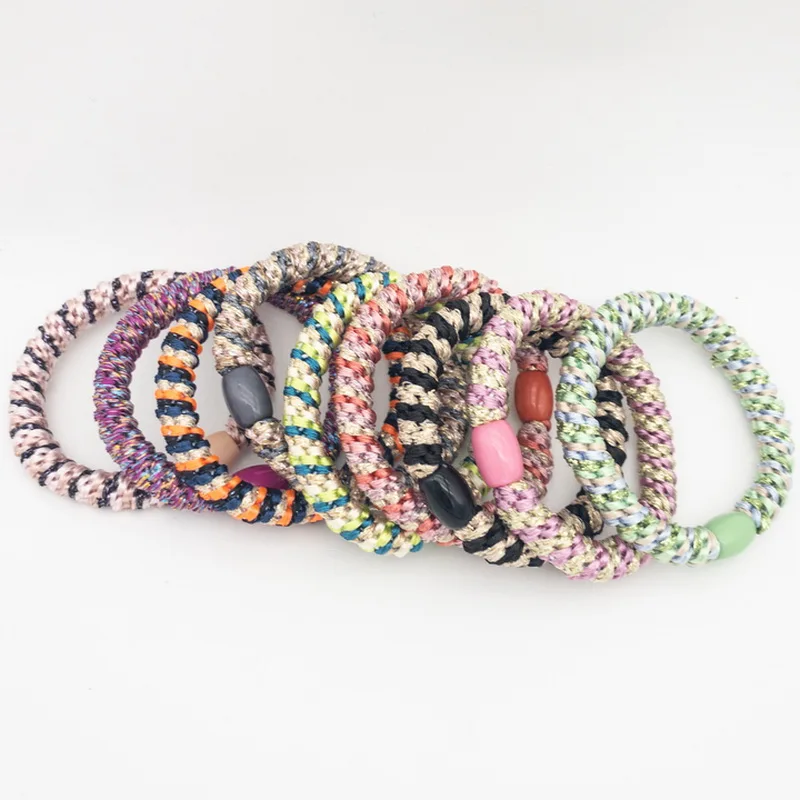 3 piezas coletas elasticas para el pelo mujer gomas de pelo elasticas, grande cordon elastico, gomillas para el pelo mujer head rope knekkie