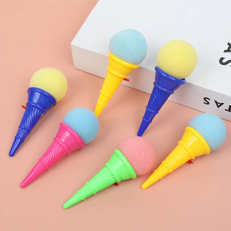 

10Pcs Mini Colorful Ice Cream Foam Ball Launcher Catapult Toys for Kids Birthday Party Favors School Rewards Pinata Goodie Bag