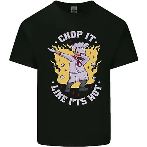 Chop It Like Its Hot Funny Chef Cook BBQ Mens Cotton T-Shirt Tee Top