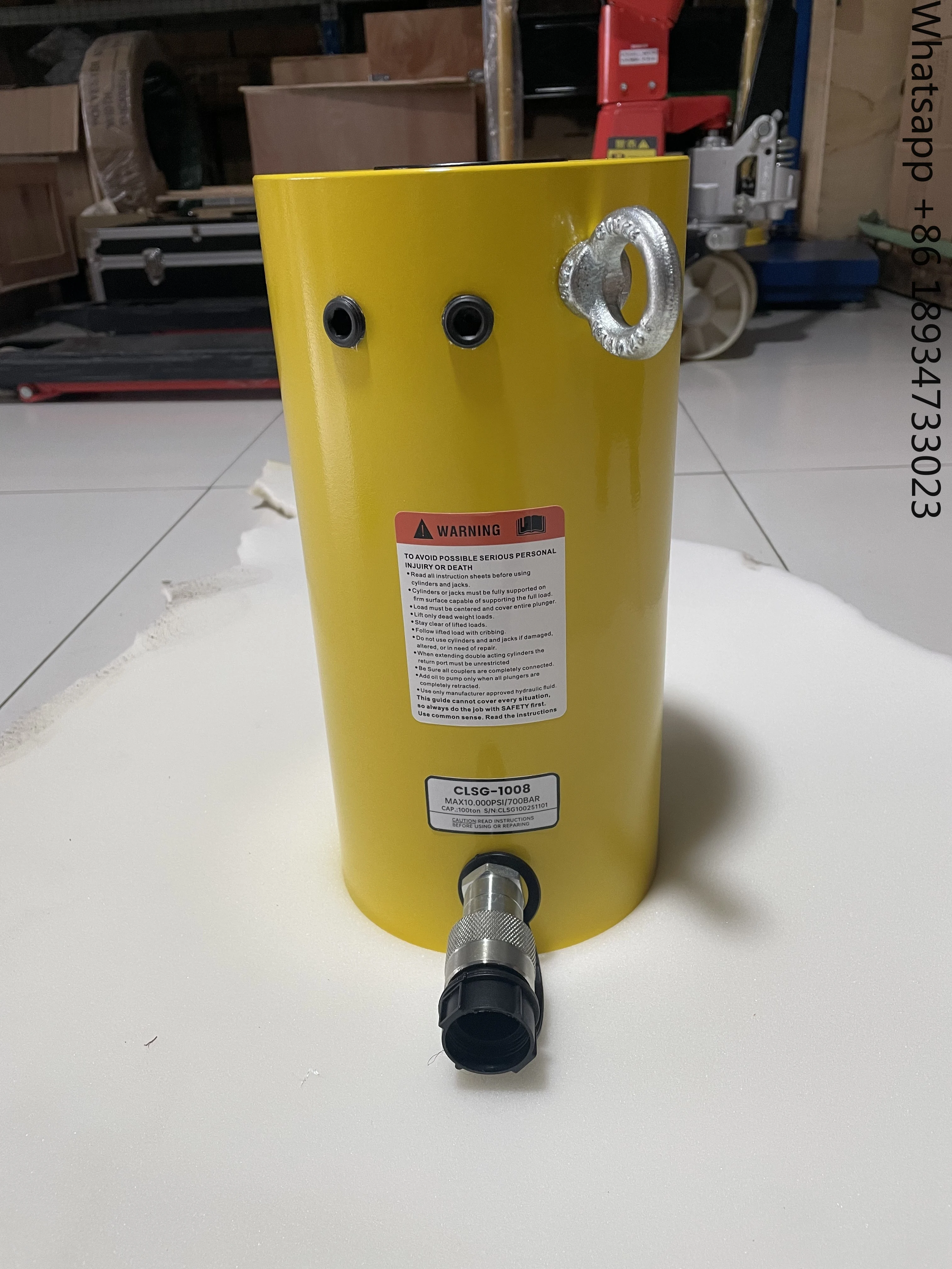 KSCLSG-100012 Enerpac Equivalent Single Acting 100 Ton 300mm Stroke Hydraulic Lifting Cylinder Jack