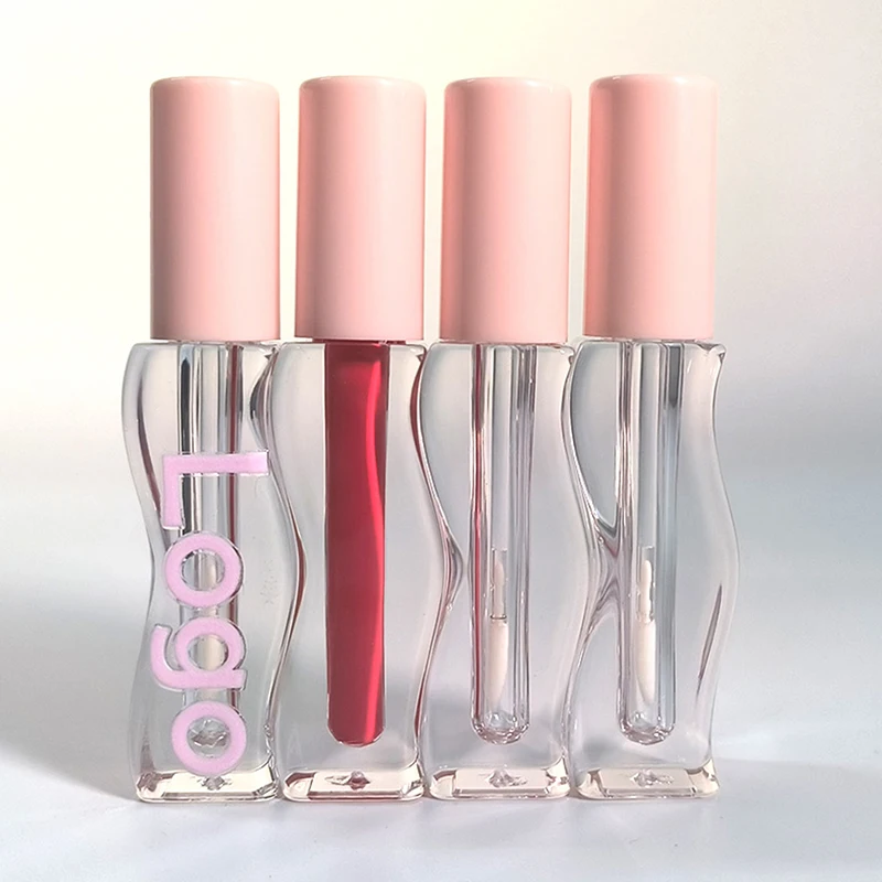 2.5ML Wavy Lines Lip Gloss Tubes Liquid Lipstick Empty Lip Glaze Tube Refillable Cosmetic Packaging Container