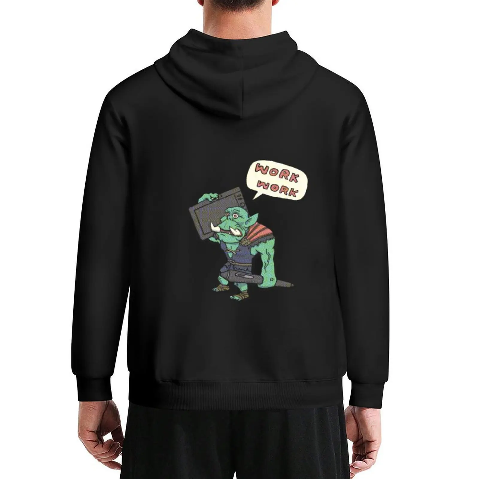 

work work orc Hoodie korean clothes men's clothing men's autumn clothes men's winter sweater designer hoodies