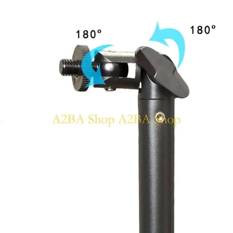 A2BA Ergonomic 22cm Microphones Stand Adapter Rod 3/8 to 17mm Mounting Solution