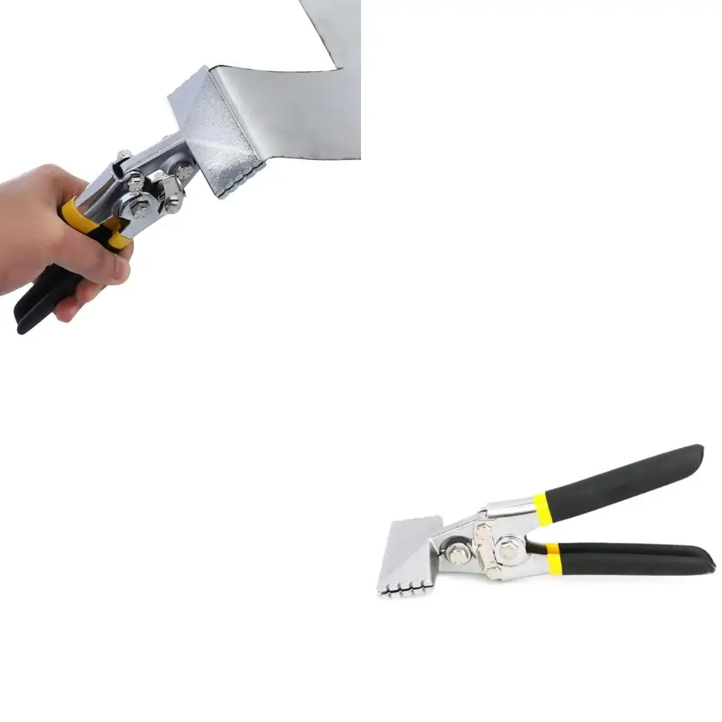 Sheet Metal Bending Pliers Hand Seamer Wide Jaw Straight 80mm/Elbow 80mm/Straight 150mm Tools for Welding Clamps
