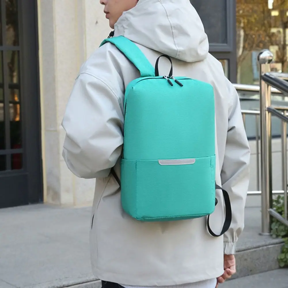 Waterproof Small Backpack Solid Color Schoolbag School Bags Travel Bag Large Capacity Book Bags Unisex Outdoor Backpack