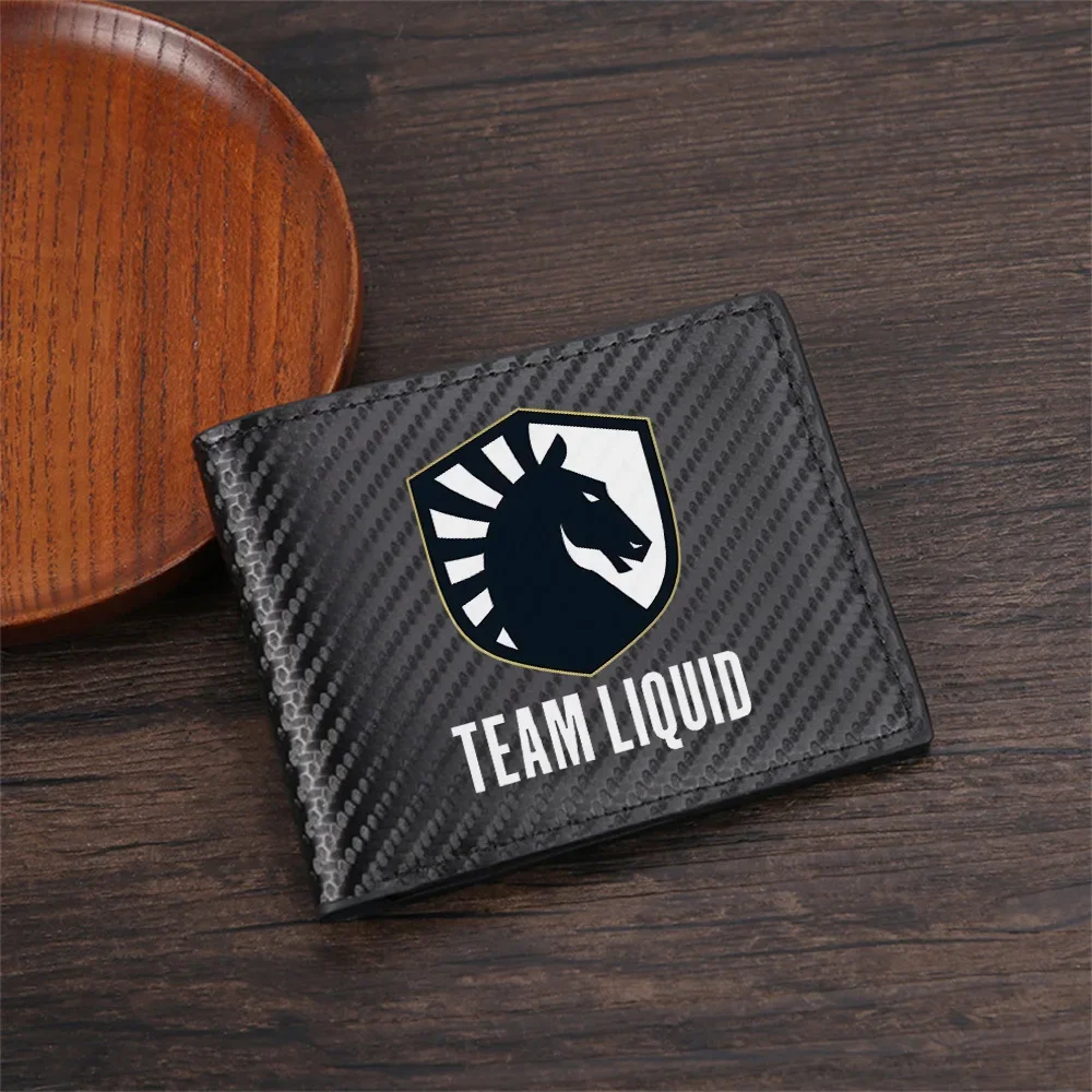 Horse logo team Liquid design Men's Wallets Simple Business Modern Stylish Printing Design Gifts For Father Boyfriend Christmas