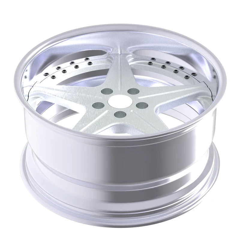 

5 Hole Deep Dish Silver Full Painting Alloy Wheels 20 Inch 5*120