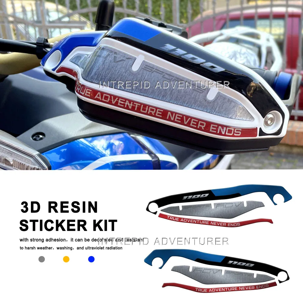 

For HONDA 1100 AFRICA TWIN ADV SPORT 2021 Motorcycle 3D Resin Sticker Handguard Waterproof Decal Hand Guard Protection Sticker