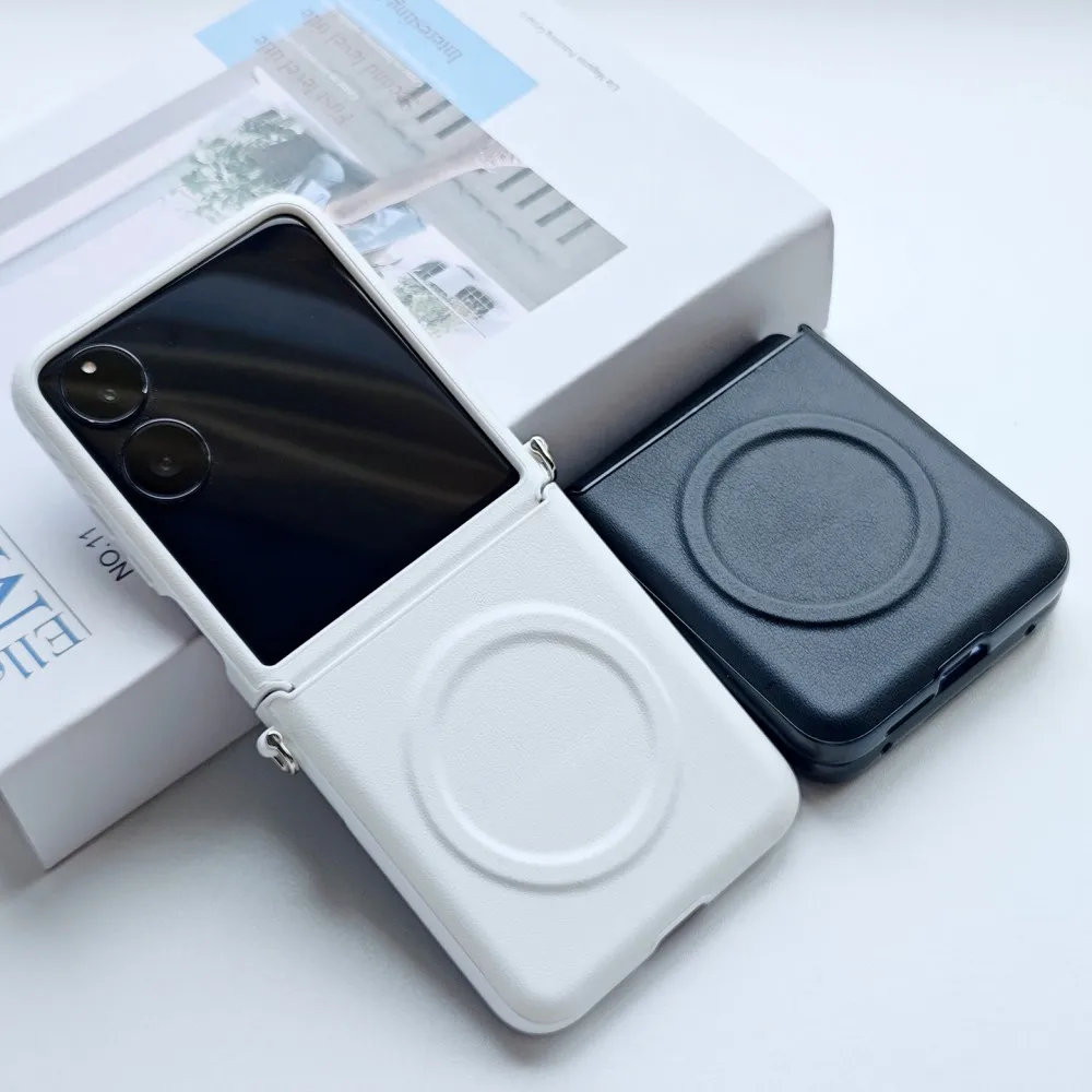 

For Xiaomi Mix Flip 2 Case Luxury PU Leather Skin Magnetic wireless charging Protect Back Cover Case For Xiaomi Mix Flip2 Shell