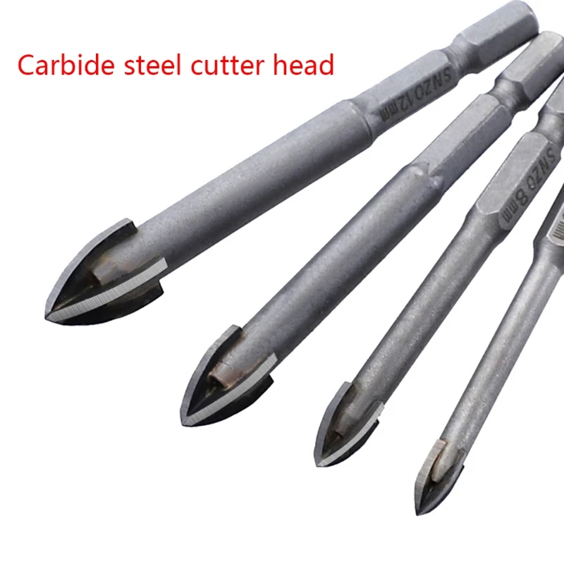 High-quality Multifunctional Cemented for Triangle Drill Tile Drill for Brick Plastic Tile and Drosphip
