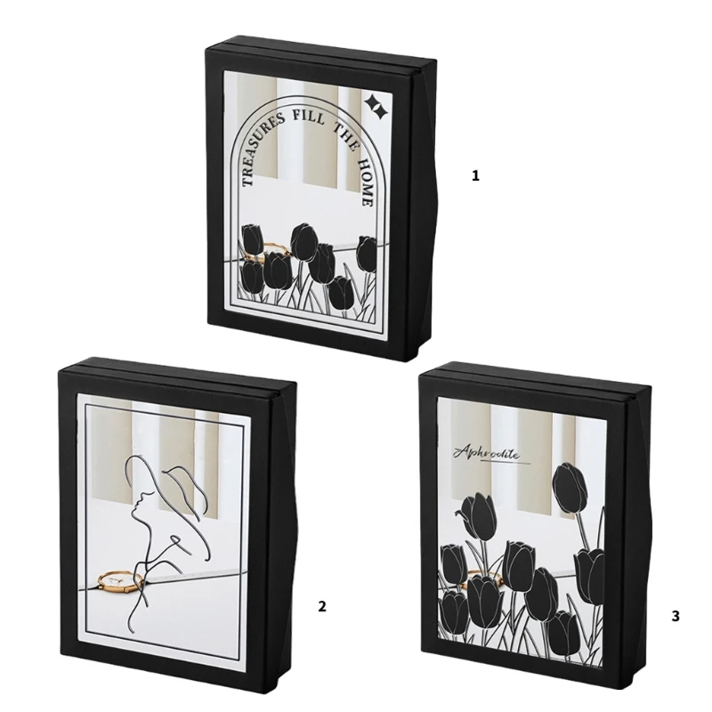 

Creative Jewelry Case Earring Holder Book Suitable for Rings and Earrings 37JB