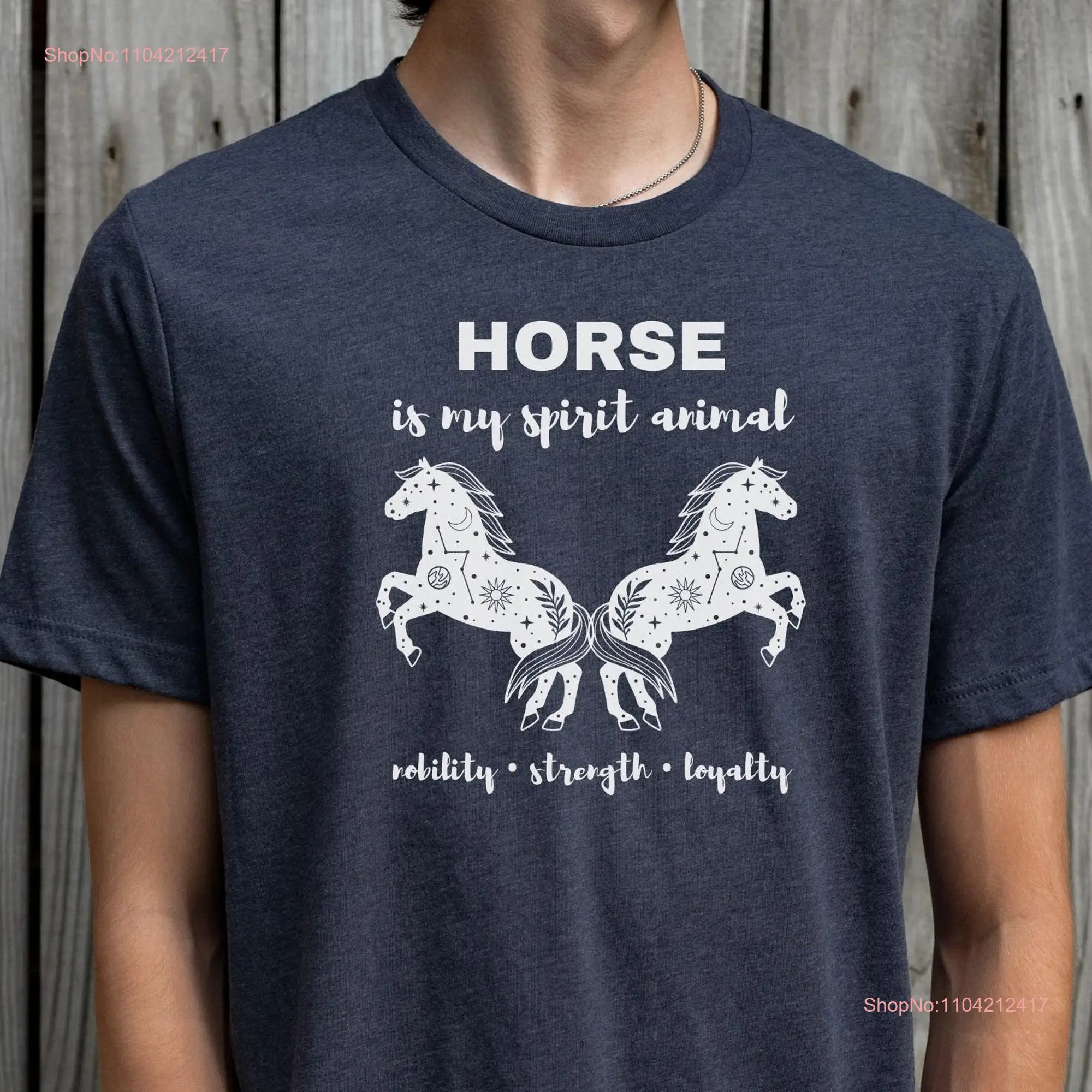 Horse T Shirt Spirit Animal Symbolism Power Shaman long or short sleeves