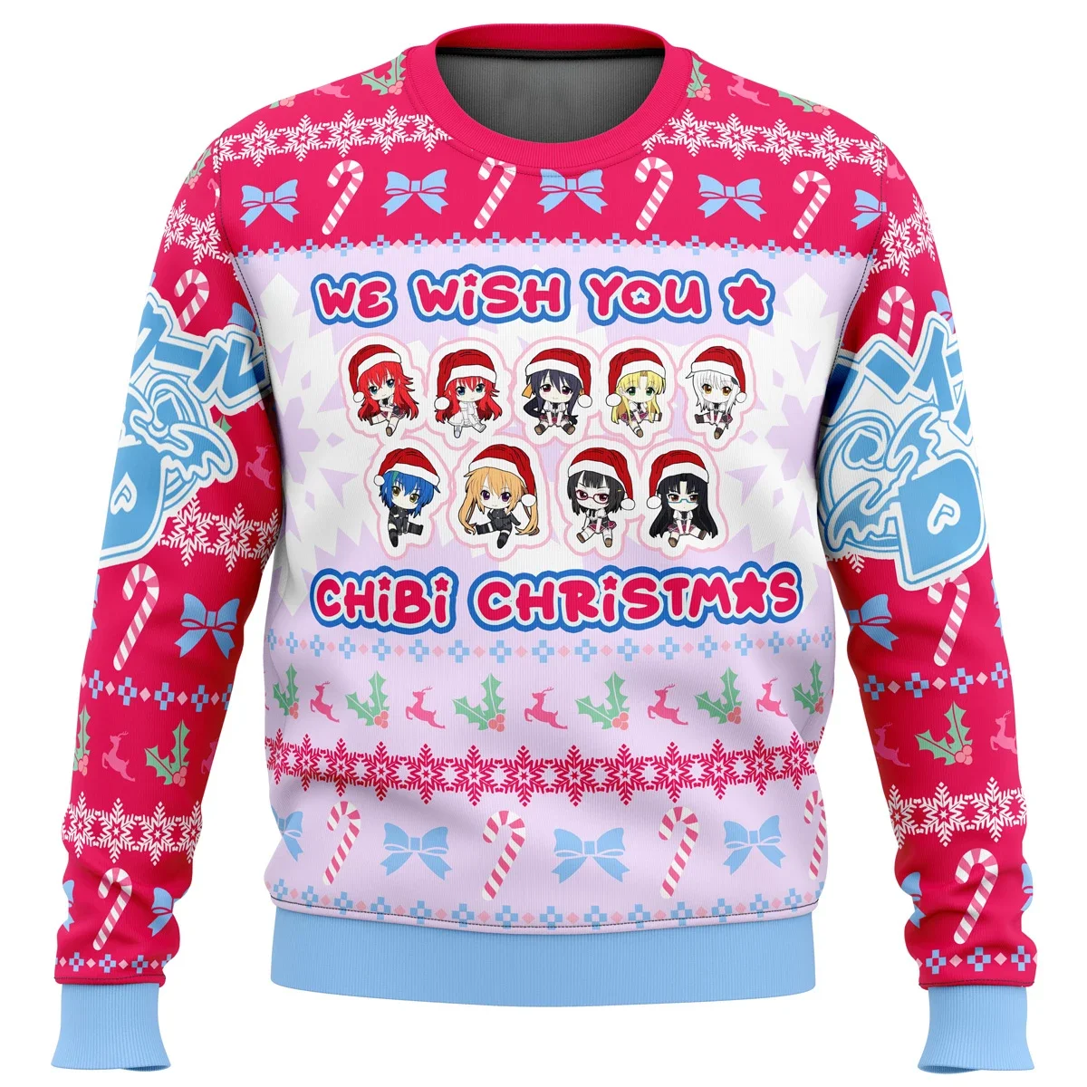 High School DXD Dreaming His Own Harem Ugly Christmas Sweater Gift Santa Claus Pullover Men 3D Sweatshirt And Top Autumn