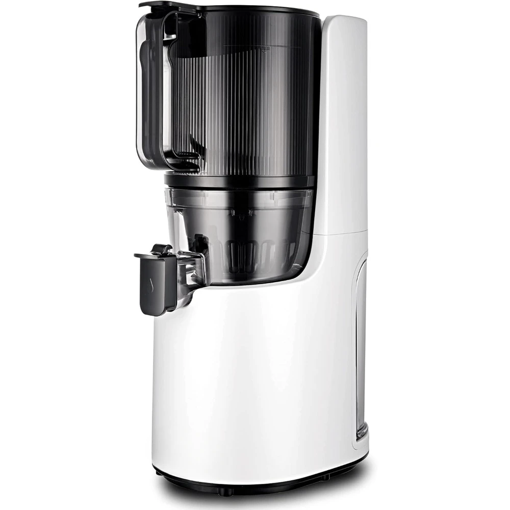 Electronic slow juicer with self feeding and large mouth hopper, suitable for healthy living of all fruits and vegetables