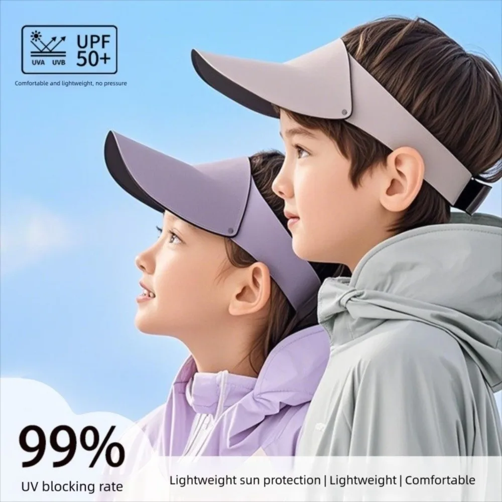 

Multicolor Quick-dry Kids Sunshade Hat Anti-UV Seamless Summer Kid Sunhat Soft Lightweight Children's Sunscreen Cap Girls