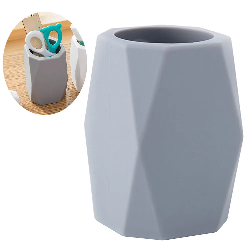 1Pcs Silicone Pen Holder Desktop Organizer Anti-Fall Waterproof Large Capacity Stationery Container for Students Teachers