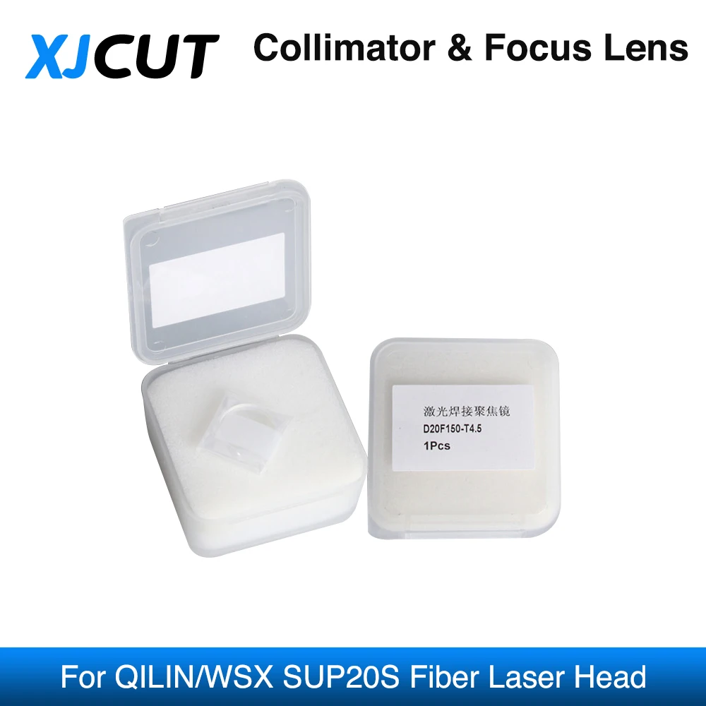 Imagem -03 - Lente de Foco do Colimador do Laser Xjcut Sílica Fundida para Pistola de Solda a Laser de Fibra Qilin Wsx Sup Cqwy D20 F50 60120 1064nm