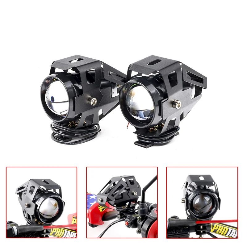 For HONDA XLV 600 650 700 TRANSALP NX 650 FMX 650 XRV650 TRX 300EX Motorcycle Headlights U5 Headlamp Spotlights Fog Head Light