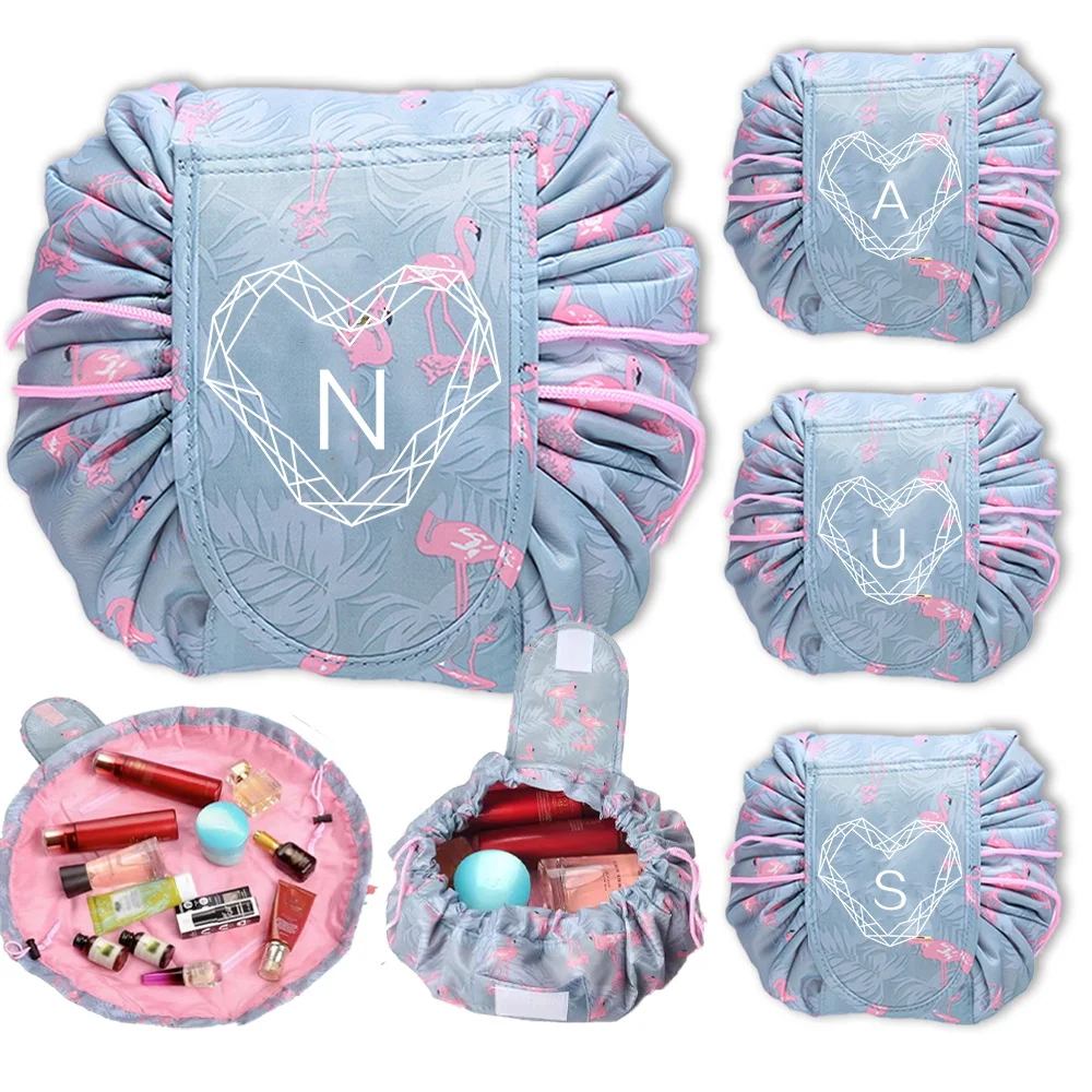 Lazy Makeup Bag Drawstring Closure 2026 New Makeup Organizer Case Large Capacity Cosmetic Pack Portables Luxury Bag