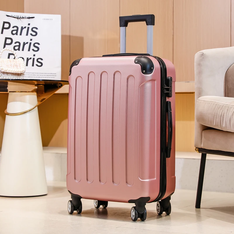 Bagagem de grande capacidade de 20-26 polegadas, mala de viagem simples e elegante Mala de mão durável e resistente ao desgaste com rodas