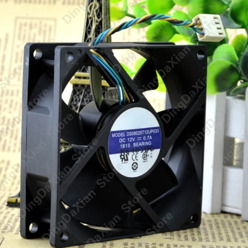 d 12V 0.70A 8CM 4-Wire Violent Chassis Fan | For AVC DS08025T12UP033 1PCS