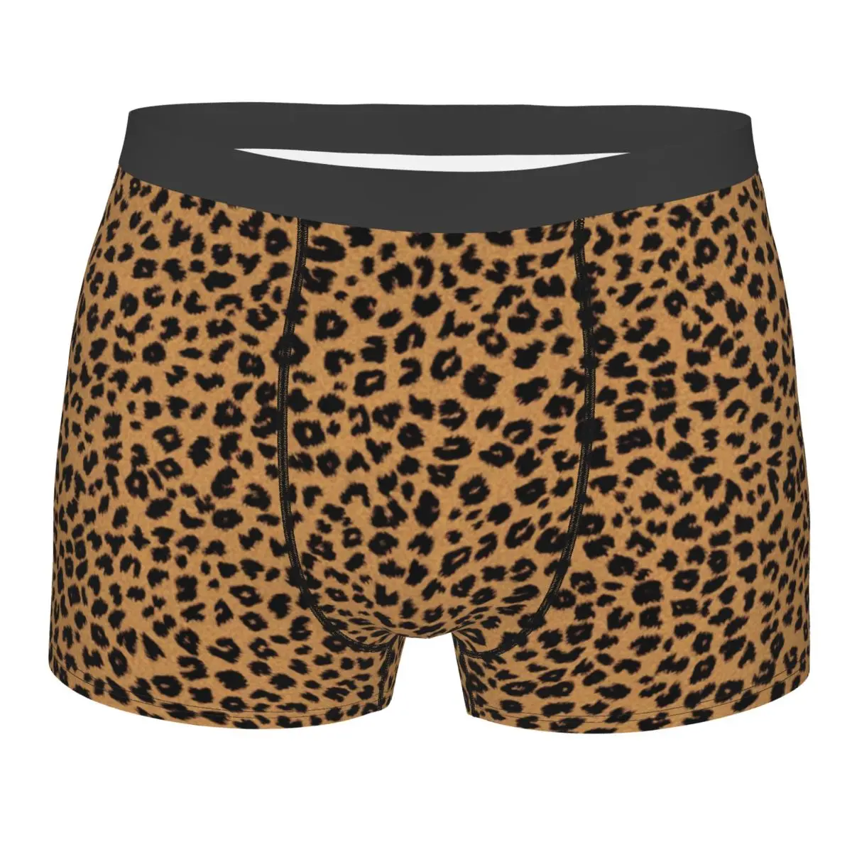 

Leopard Cheetah Fur Hide Print Pattern Underwear Men Sexy Printed Customized Boxer Shorts Panties