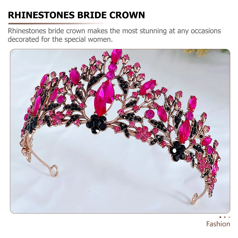 

Crown Headb Birthday Accessories Women Bride Wedding Rhinestone Pageant Crowns Beautiful Durable Special Occasions Hair Styling