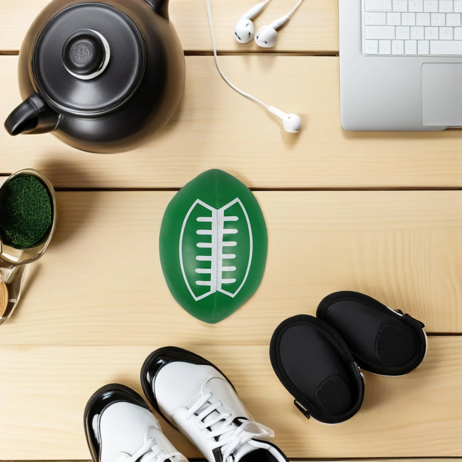 

Training Rugby Ball for Kids 7.86x4.72x4.72in Soft PU Material - Vibrant Color Toddler Football for Motor Skills Practice - Safe