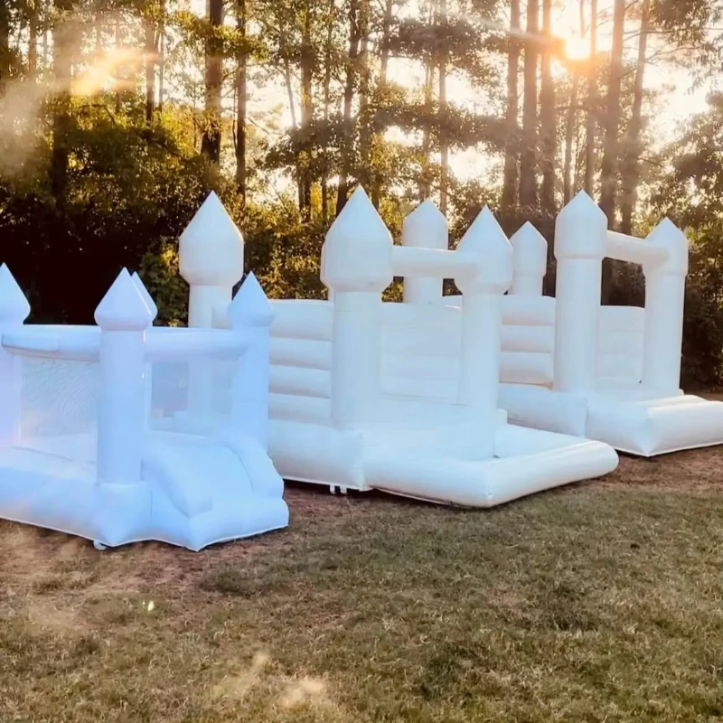 

Активный отдых на свежем воздухе, детский прыгающий дом, пуловер, белый надувной свадебный прыгающий дом из ПВХ