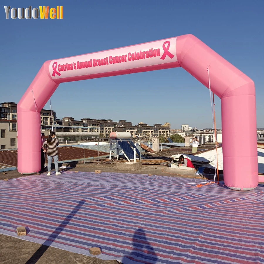 Furious Breast Cancer Arch Outdoor Advertising Activities To Promote Business