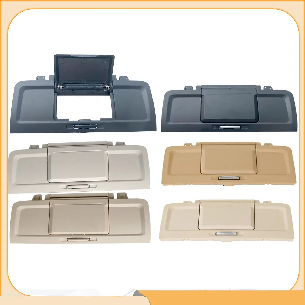 For VW Passat B6 B7 R Line CC 3C0863289 3C0863289D 1x Interior Rear Console Armrest Box Socket Cover Bezel Panel Trim