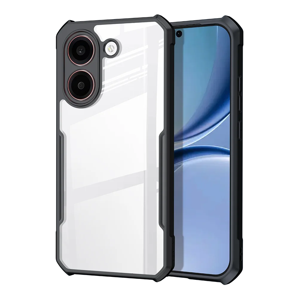 Etui XUNDD do serii POCO X8 dla Redmi Turbo 5, przezroczyste akrylowe etui TPU odporne na wstrząsy z narożnikami z poduszkami powietrznymi i ochroną obiektywu aparatu. — zdjęcie produktu 7