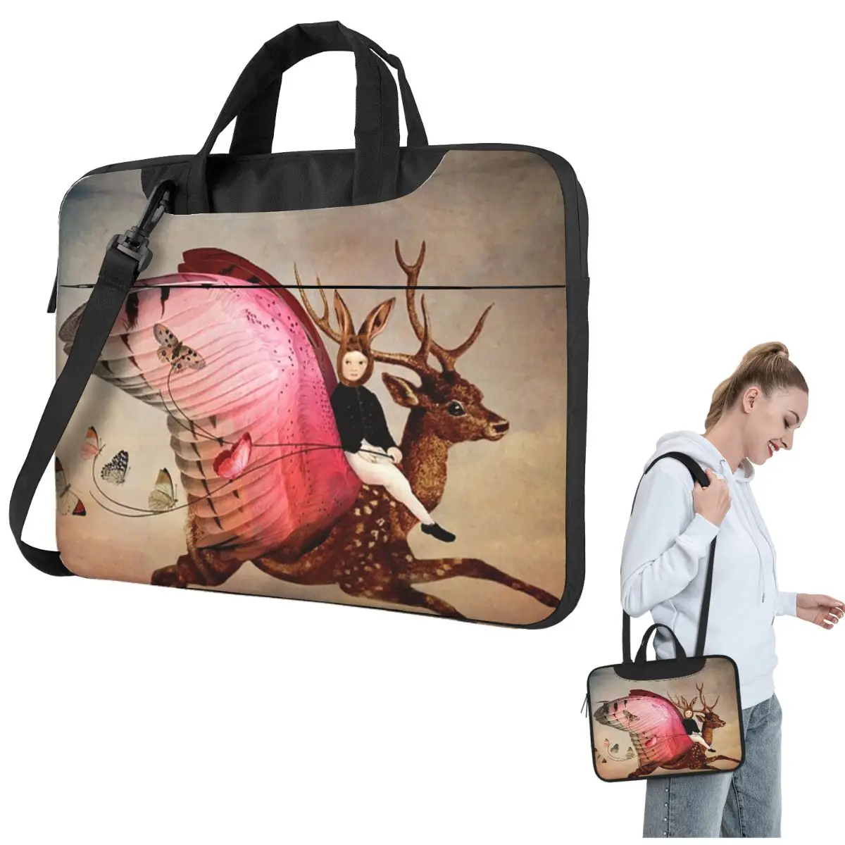 

Enjoy The Ride Crossbody Laptop Bag Case Computer Bag 13 14 15.6 Inch Notebook Pouch for Lenovo