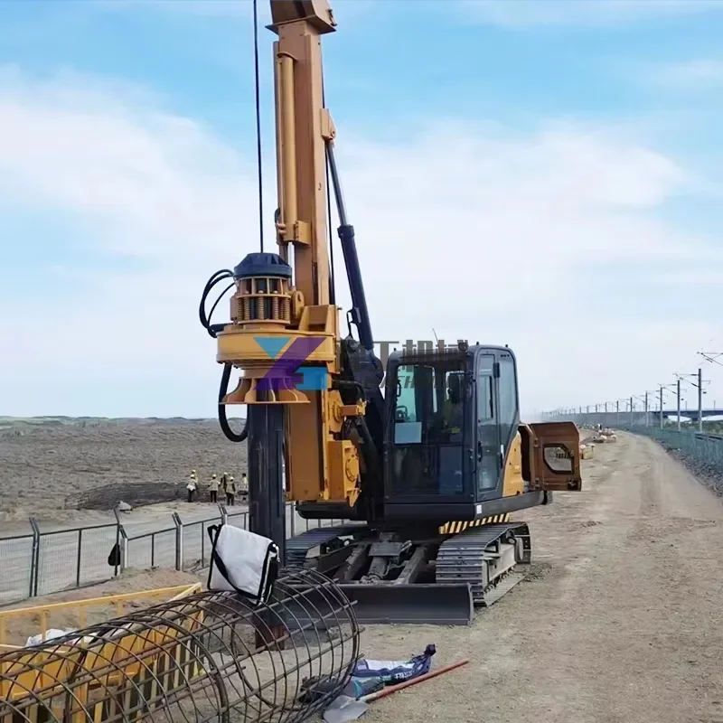 Hot Sale30m 40m 50m Large Diameter Mud Rotary Drilling Rig Machine Small Rotary Drilling Rig Used Sheet Pile Drilling Rig